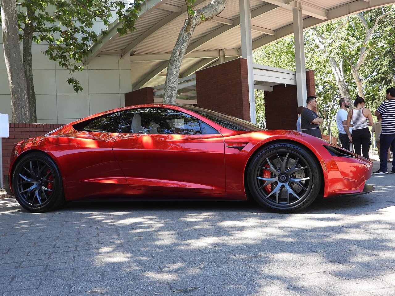 Roadster at shareholder meeting